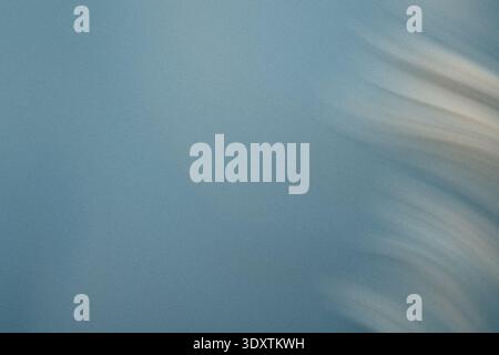 A blurry abstract image featuring soft gradients of blues and whites creating a serene and ethereal effect Stock Photo