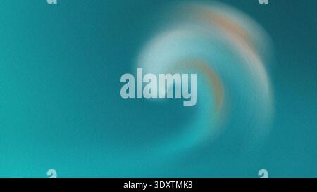 Abstract swirling gradient of teal and white creating a soft ethereal and dreamy background effect Stock Photo