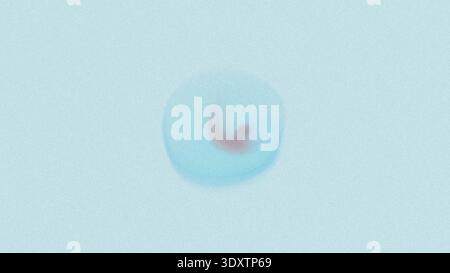 A blurry and soft focus image of a light blue background with a slightly darker center area visible Stock Photo