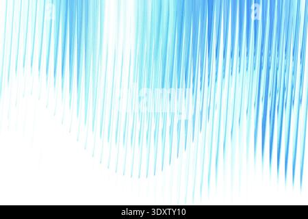 Abstract blue and white watercolor painting with flowing lines and soft blended edges on a light background Stock Photo