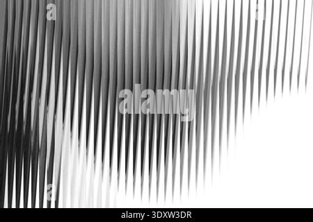 Abstract black and white gradient image with blurred dark shapes and bright white background area Stock Photo