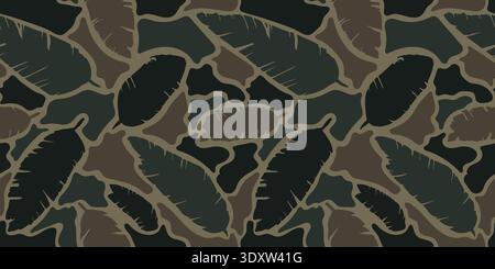vector duck hunting camouflage pattern, seamless pattern, camo pattern. Desert camouflage Stock Vector