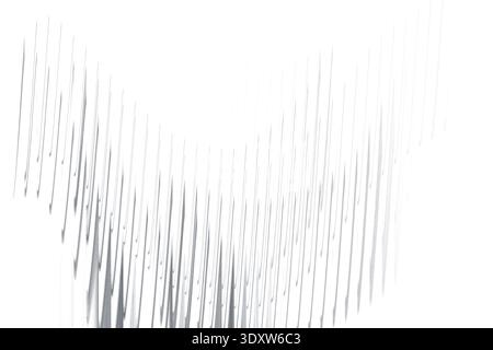 Abstract blurred image featuring vertical lines with a gradient from dark to light on a white background Stock Photo