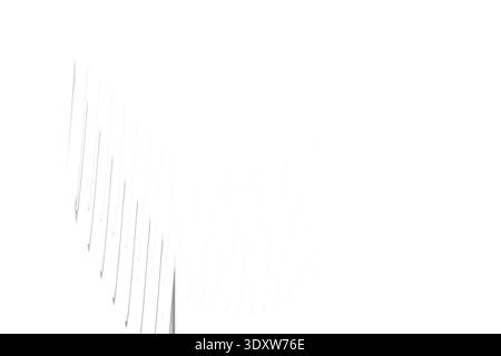 A blurry grayscale image featuring a thin vertical streak against a bright white background gradient effect Stock Photo