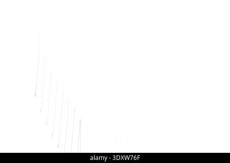 A blurry grayscale image showing a thin vertical line emanating from the bottom center upwards fading out Stock Photo
