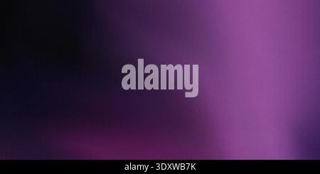 An abstract background image featuring a rich gradient transition from deep black on the left to vibrant purple tones on the right, with a subtle, fin Stock Photo