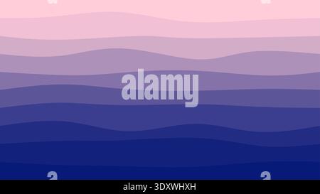 Abstract blue wavy background with gradient ocean tones. Stock Vector