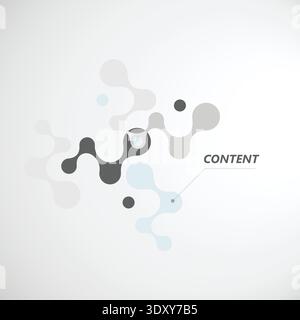 Connected Forms: Elegant Background for Digital Interfaces. Vector illustration Stock Vector