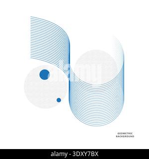 Geometric Elegance: Abstract Waves in Soft. Vector design Stock Vector