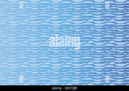 Blue Teal Gradient Wave Pattern Background Stock Vector
