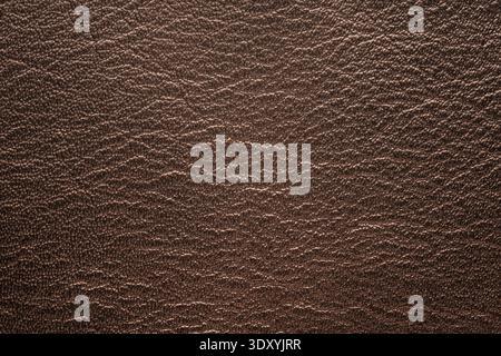 dark brown leather texture closeup detailed background Stock Photo