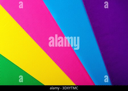 Abstract background with multicolored stripes Stock Photo