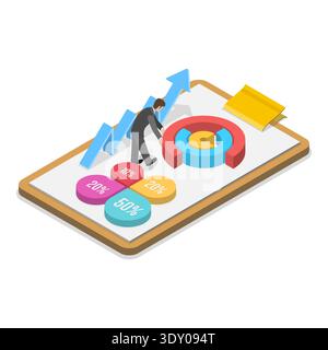 3D Isometric Flat Illustration of Software Deployment, Innovative Solutions Programming Tools. Item 3 Stock Photo