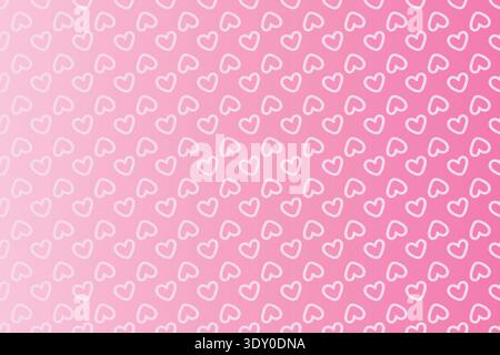 Pink Gradient Heart Pattern Background Stock Vector