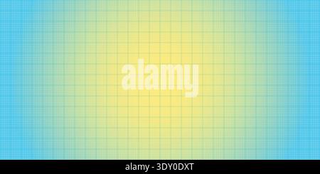 Blue Yellow Gradient Grid Pattern Background Stock Vector
