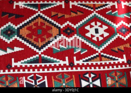 seamless woven pattern of turkish rug Stock Photo