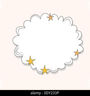 Set of speech bubbles Short Phrases. Cartoon Vector illustration. Isolated on transparent background. Hand draw style, dialog clouds Stock Vector