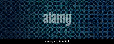 Digital Technology Data Network Grid Pattern Blue Cyan Neon Circles Mesh Matrix Analytics Interface Cybersecurity Abstract Background Texture Gradient Stock Vector