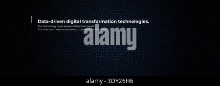Data Driven Digital Transformation Techno Platform Analytics Cloud Interface, Automation Integration Intelligence Secure, Blue Teal Circles Pattern Stock Vector