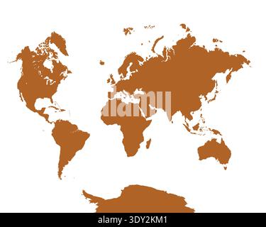 World Map, sign silhouette. World Map Globe. Vector Illustration isolated on transparent background Stock Vector