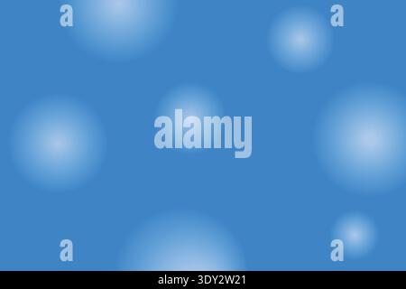 Abstract Blue Gradient Background With Soft Blurred Circles Stock Vector