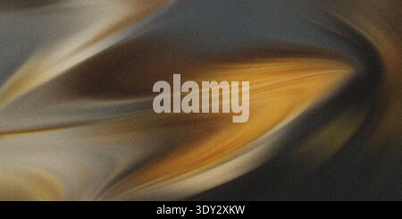 Abstract swirling golden and grey textures create a dynamic and energetic visual flow, evoking a sense of movement and depth Stock Photo
