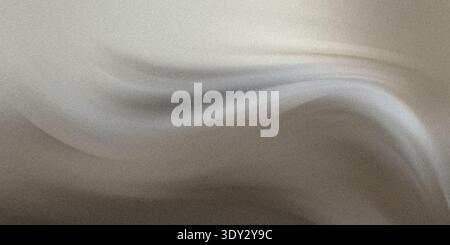 A soft, abstract swirl of light gray and beige tones creates a gentle, flowing texture with a subtle grainy effect, evoking a sense of calm and elegan Stock Photo