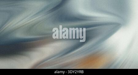 Abstract swirling patterns of blue, grey, and white create a dynamic and textured background with a subtle grainy effect Stock Photo