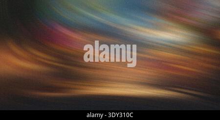 Abstract swirling brush strokes of warm and cool colors create a dynamic and energetic background Stock Photo