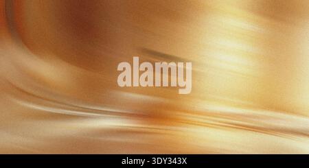 Abstract golden waves with a subtle texture and soft light create a luxurious and elegant background Stock Photo