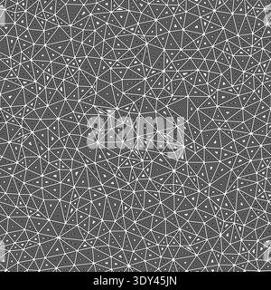 Geometric design with a triangle pattern, featuring multiple repeated inner triangles of small sizes. Stock Vector