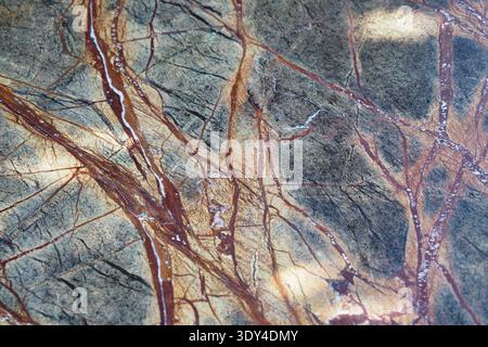 Natural stone surface with unique patterns and colors Stock Photo