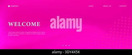 Abstract fuchsia gradient background. Magenta blur and smooth mesh for web or banner design. Vector illustration Stock Vector