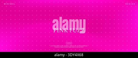 Neon fuchsia glow gradient background for social media. Aesthetic blur wallpaper. Vector illustration. Stock Vector