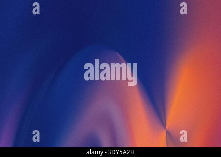 Abstract background showing a blend of dark blue orange and purple colors creating a soft gradient effect Stock Photo