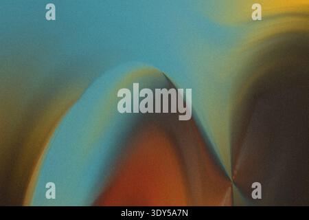 Abstract gradient background showing a blend of blue orange and brown colors with soft blurred edges effect Stock Photo