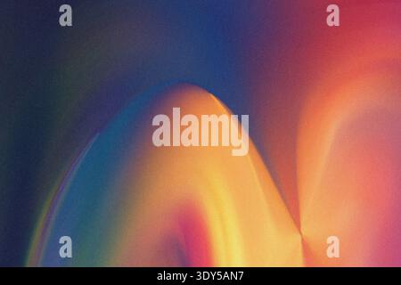 Abstract colorful gradient background with blending of blue yellow and pink hues creating soft shapes Stock Photo