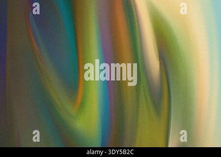 Abstract iridescent surface with blurred motion creating a dynamic and colorful light display effect Stock Photo