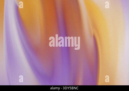 Abstract blurred background featuring a blend of vibrant yellow purple and white color gradients design Stock Photo