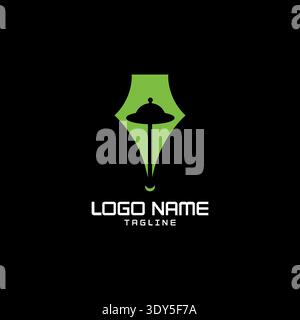 Alien Design Logo Design Template. Good for Business, Agency, Community and Organization Stock Vector