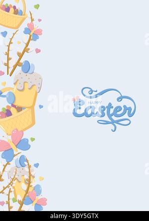Happy Easter Illustration Festive Design Stock Vector