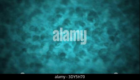 Showing teal-blue cloudlike texture filling close-up frame, with magnified cellular pattern Stock Photo