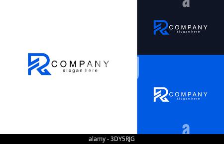 RF logo letter design on modern background. FR logo monogram initials letter concept. RF icon logo design Stock Vector