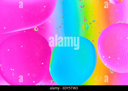Gentle, flowing organic shapes and soft gradients creating sense liquid movement and calm Stock Photo