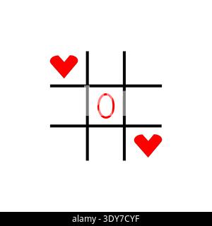 Excellent heart icon set. Number zero 0. Romantic love Vector game. Valentine day board. Beautiful color theme. Stock Vector