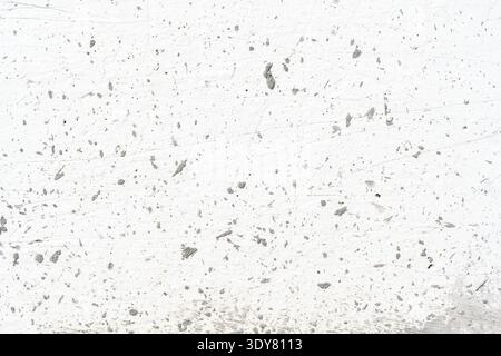 Old textured white wall background with subtle paint damage concrete drops and copy space Stock Photo