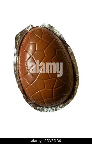 Galaxy Easter egg isolated on white background Stock Photo