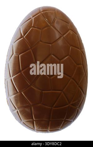 Galaxy chocolate  Easter egg isolated on white background Stock Photo