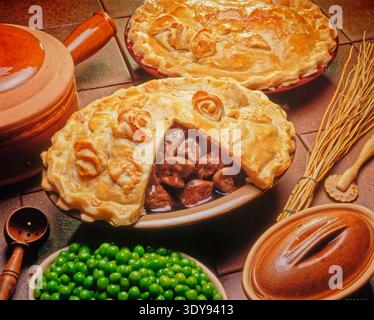 Steak and Kidney Pie. Stock Photo