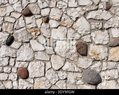 Rough Stone Wall Texture Background Stock Photo